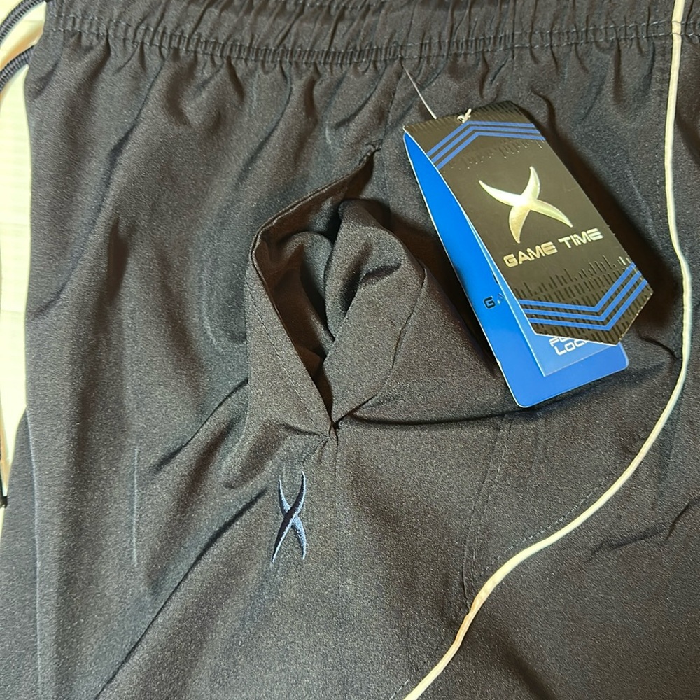 Game Time Active Rapid Dry Tech Black Shorts Med 32-35 waist NWT - Picture 11 of 12